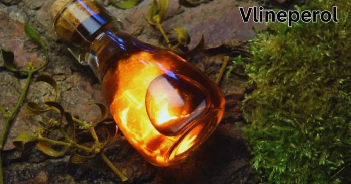 a bottle with a light inside vlineperol