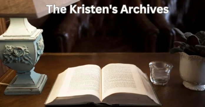 a book open on a table the kristen's archives kristen's archives
