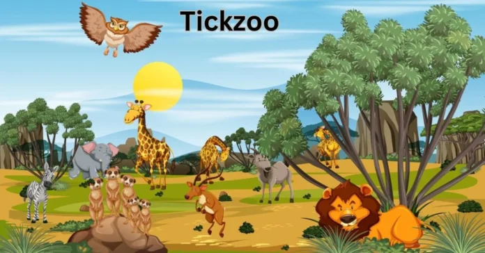 a group of animals in a field tickzoo